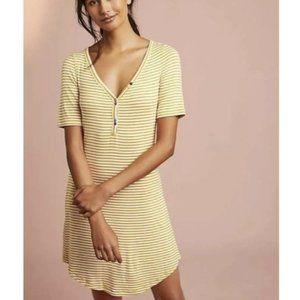 Pure + Good by Anthropologie Yellow Striped Henley
